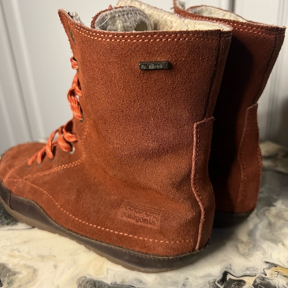 Patagonia Activist Waterproof Rusted Iron Suede Boots 6.5 - Picture 4 of 10